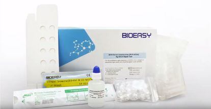 Antigen test from the Chinese company Bioeasy.