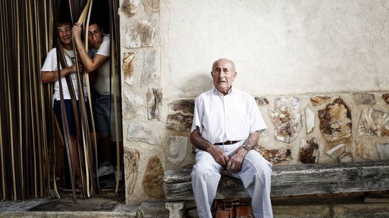 Natalio Regacho, aged 82, former mayor of Olmeda de la Cuesta.
