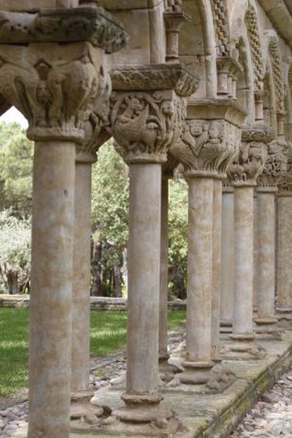 A photograph taken of the Romanesque cloister on the grounds of Mas del Vent during Friday’s open day.