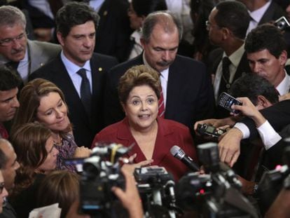 Dilma Rousseff, en Brasilia el martes.