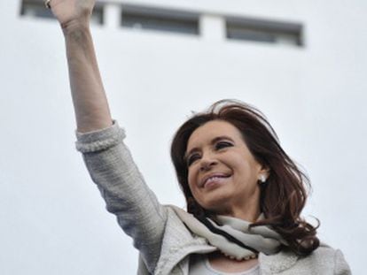 Cristina Fernández de Kirchner, during a recent rally in La Plata, Argentina.