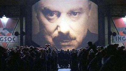A still shot from Michael Radford's film '1984', based on George Orwell's novel of the same name.