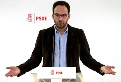PSOE spokesperson Antonio Hernando.
