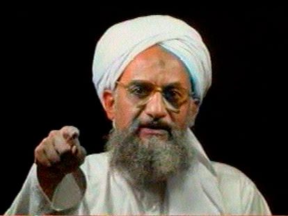 Ayman al-Zawahri during a broadcast on Al Jazeera on January 30, 2006.