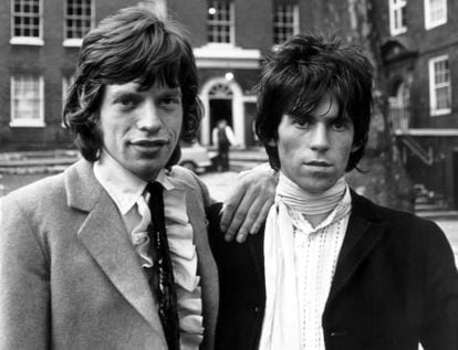 Mick Jagger and Keith Richards, in July 1967.