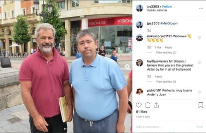 An Oviedo local shared this photo with Mel Gibson on his Instagram account.