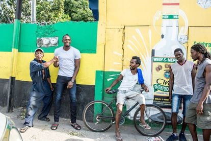 The sprinter with fans in Jamaica where he has become an icon.