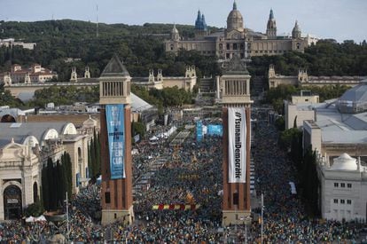 A pro-independence march in Barcelona on September 11.