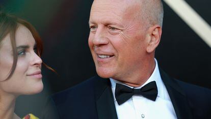 Talullah Willis and her father Bruce Willis attend the Comedy Central Roast of Bruce Willis at the Hollywood Palladium, June 14, 2018 in Los Angeles.