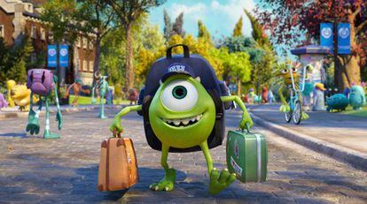 One-eyed Mike (voiced by Billy Crystal) is off to college in Monsters University.