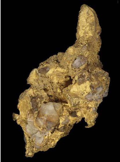 Gold nugget weighing 135 grams found in Casas de Don Pedro (Badajoz).