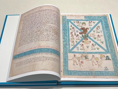 A copy of the new facsimile version of the Codex Mendoza.