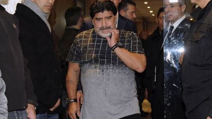 Diego Maradona in Buenos Aires on June 26.