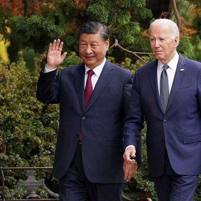 Chinese President Xi Jinping and U.S. President Joe Biden, during the APEC summit in Woodside, California, in November 2023.