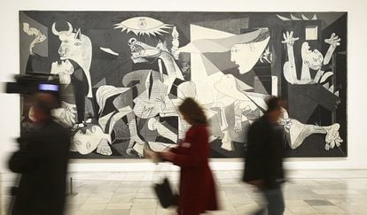 Pablo Picasso’s Guernica measures 3.5 by 7.8 meters, and was the artist’s very personal response to the bombing in April 1937 of Guernica, a small, undefended and strategically unimportant town in Spain’s Basque Country. The painting was commissioned by the government of Spain’s Second Republic – then engaged in a bitter Civil War against the forces of General Francisco Franco – with officials wanting the artist to produce something to adorn the Spanish Pavilion at the International Exposition in Paris.