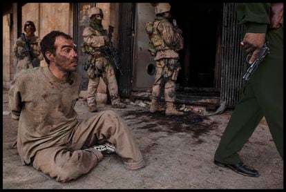 An Iraqi soldier captured during the early days of the invasion, in 2003.