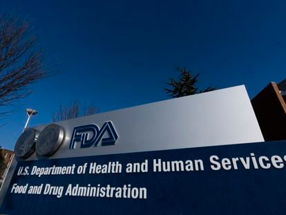A sign in front of the Food and Drug Administration building is seen in December 2020, in Silver Spring, Maryland.