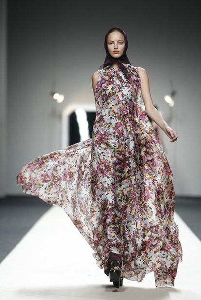 Design from Jesús del Pozo for the spring-summer collection 2012. The designer died last month, but left what turned out to be a posthumous show.