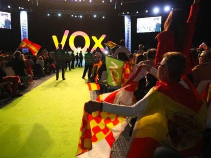 Vox rally in Vistalegre.