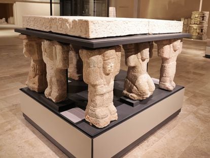 Pieces on display in the Gran Museo de Chichén Itzá in the Yucatán.