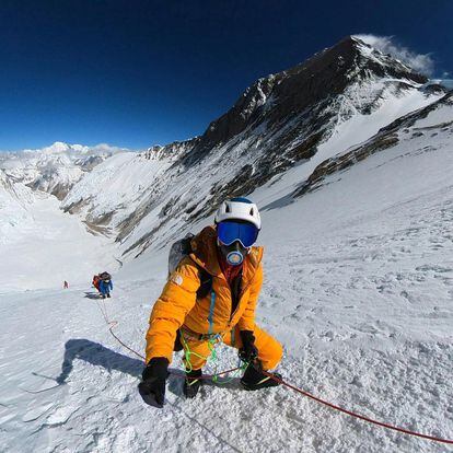 David Goettler en el Everest.