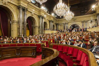 The Catalan parliament on Thursday.