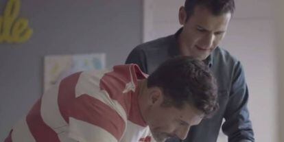 A frame from the El Corte Inglés ad.