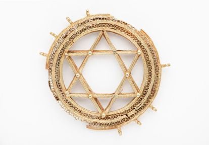 A gold Star of David from the 11th-century Amarguilla treasure.
