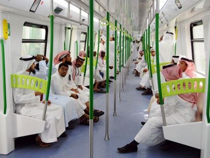 The Holy Sites metro light railway in the city of Mecca. 