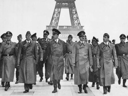 Adolf Hitler in occupied Paris in June 1940.