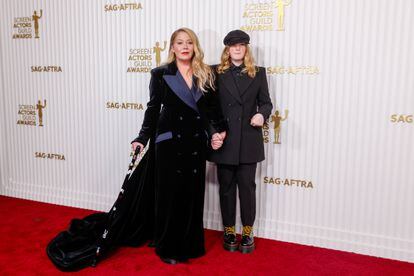 Christina Applegate and her daughter, Sadie Grace LeNoble at the 29th Annual Screen Actors Guild Awards, which were presented on Sunday.