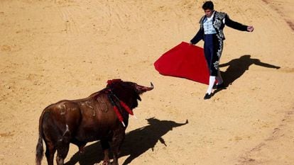 A bullfight in Ronda in the southern region of Andalusia.