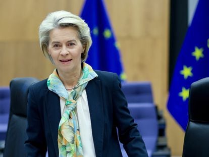 European Commission President Ursula von der Leyen in Brussels on February 14.