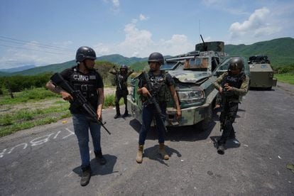 Members of the Jalisco New Generation Cartel took control of Aguililla last year. 