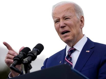 President Joe Biden speaks about jobs during a visit to semiconductor manufacturer Wolfspeed Inc., in Durham, N.C., Tuesday, March 28, 2023.