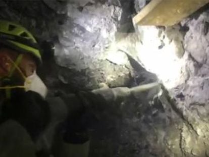The rescue experts had to work in incredibly difficult conditions to create a four-meter tunnel to get to the borehole where the two-year-old was located