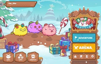 A screenshot from Axie Infinity.