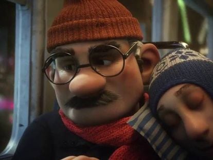 This year's Christmas Lottery's TV ad features animated characters.