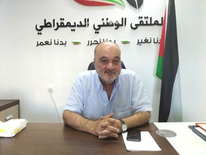 Nasser al Qudwa in his office in Gaza capital, last October.