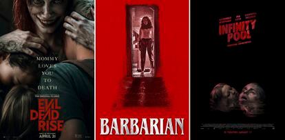 "Evil Dead Rise," "Barbarian," and "Infinity Pool."