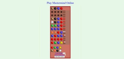 Mastermind can also be played online.