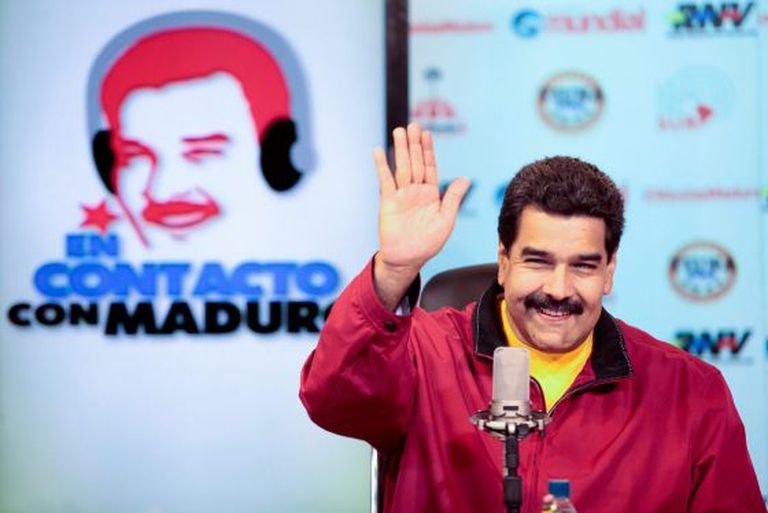 Venezuelan President Nicolás Maduro on a radio program