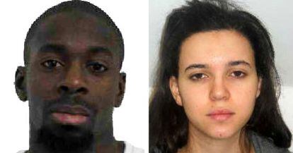 Amédy Coulibaly and Hayat Boumeddiene.