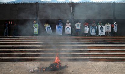 A protest held in Guerrero state over the Iguala massacre.