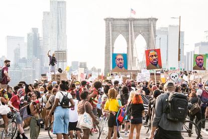 Demonstration Black Lives Matter movement in New York
