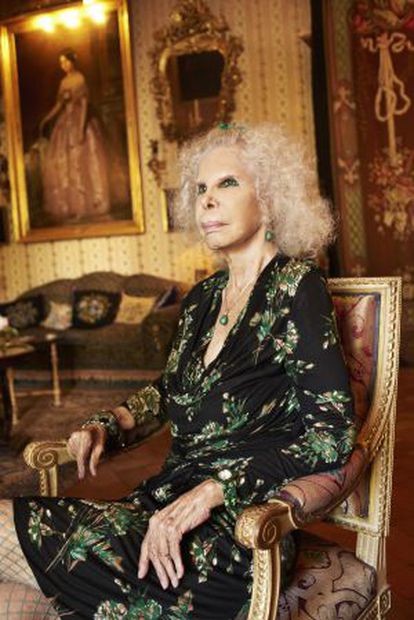 The Duchess of Alba, who holds more than 40 titles of nobility.