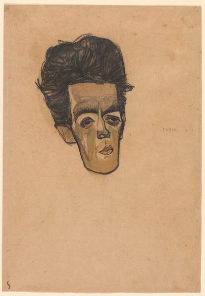 This 'Self-portrait' by Schiele is also part of the returned works.