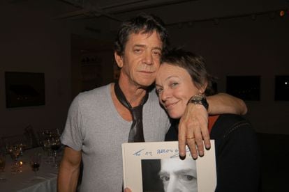 Lou Reed and his partner of recent years, artist Laurie Anderson, at an art gallery in 2005 in New York.