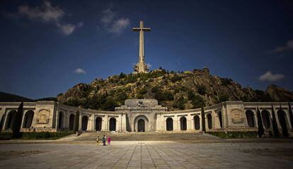 The Valley of the Fallen monument, where Franco is buried.