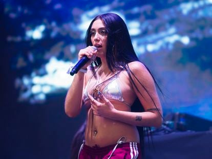 Lourdes Leon – also known as Lola Leon – performs during a music festival in Madrid, on September 23, 2023.